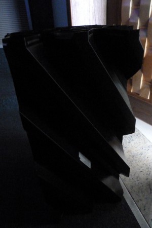 Corte de um sedimentador